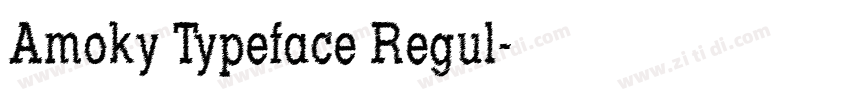 Amoky Typeface Regul字体转换